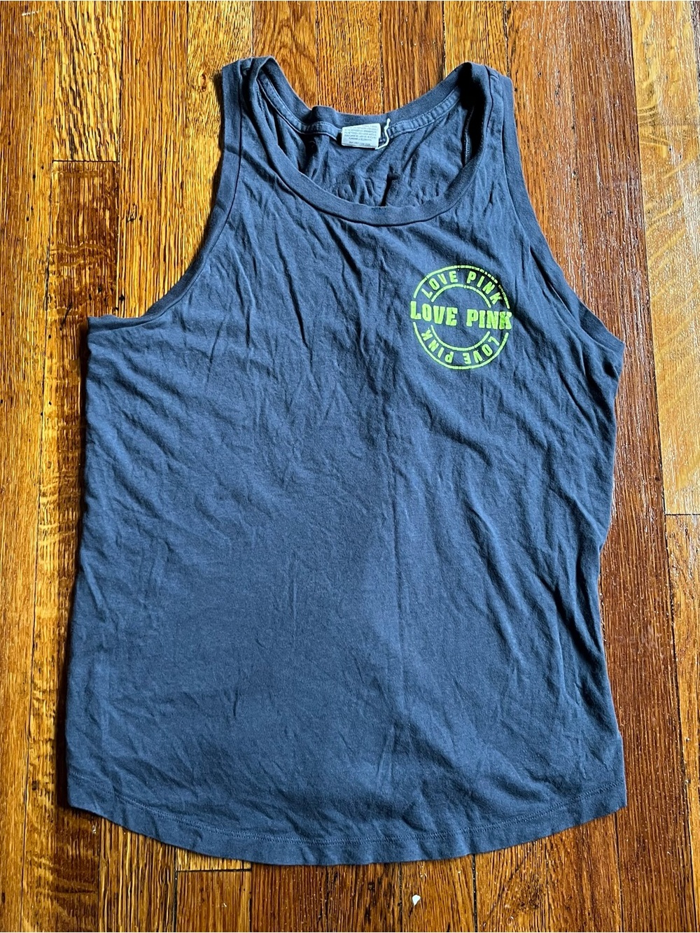 Y2k VS Pink navy and green muscle tee tank top